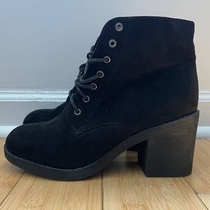 Black Heeled Booties from Topshop